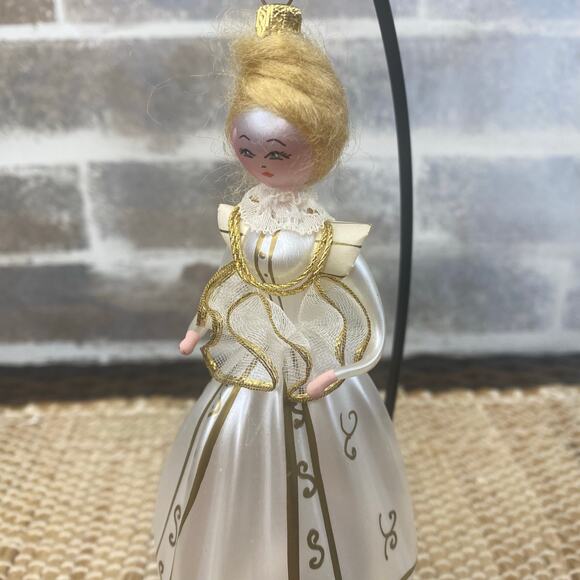 Vtg De Carlini Soffieria Italian blown glass Ornament Blonde 5.5" - Picture 3 of 13